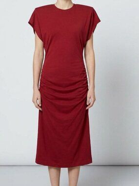 Stella McCartney Women's Red Ruby Draped Dress Size 40